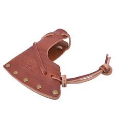 Cowhide Leather Axe Blade Cover Axe Sheath Head Cover Hatchet Holsters Brown