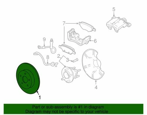 Rotor de freno de disco Torrent Chevrolet Saturn Pontiac 2007-2015 genuino GM 20892952 Foto 2 de 2