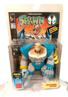 Todd McFarlane's Spawn Overtkill Action Figure With Special Ed Comic 6'' 1994