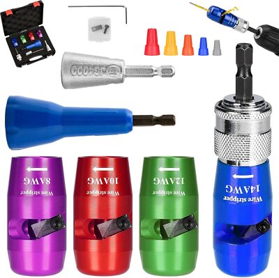Wire Stripper Twister Tool for Drill,Wire Nut Twister Tool Kit for DIY Men Women
