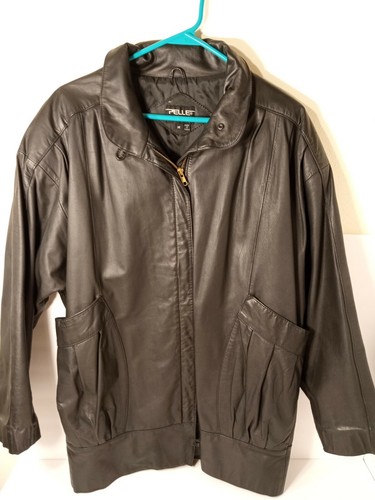 Donna Pelle Oversize Leather Jacket 