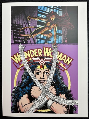 Wonder Woman vs. Cheetah DC Comics Poster by George Perez