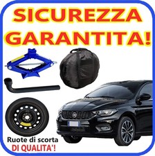💥 Ersatzrad Kit Fiat Tipo 16” 5-Loch Wagenheber Schlüssel Tasche DOT2025 🛞