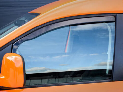 Wind Rain Deflectors & Clips for VW Caddy MK3 2-Door 2004-2015 2-pcs Exact Fit - Picture 3 of 12