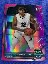 2021-22 #60 Jabari Walker Bowman University Basketball Chrome 1st Pink Refractor