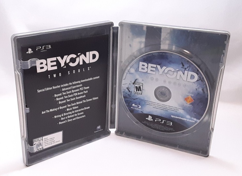 Jeu PS3 Beyond: Two Souls - Édition SteelBook Complète - Disque Comme Neuf