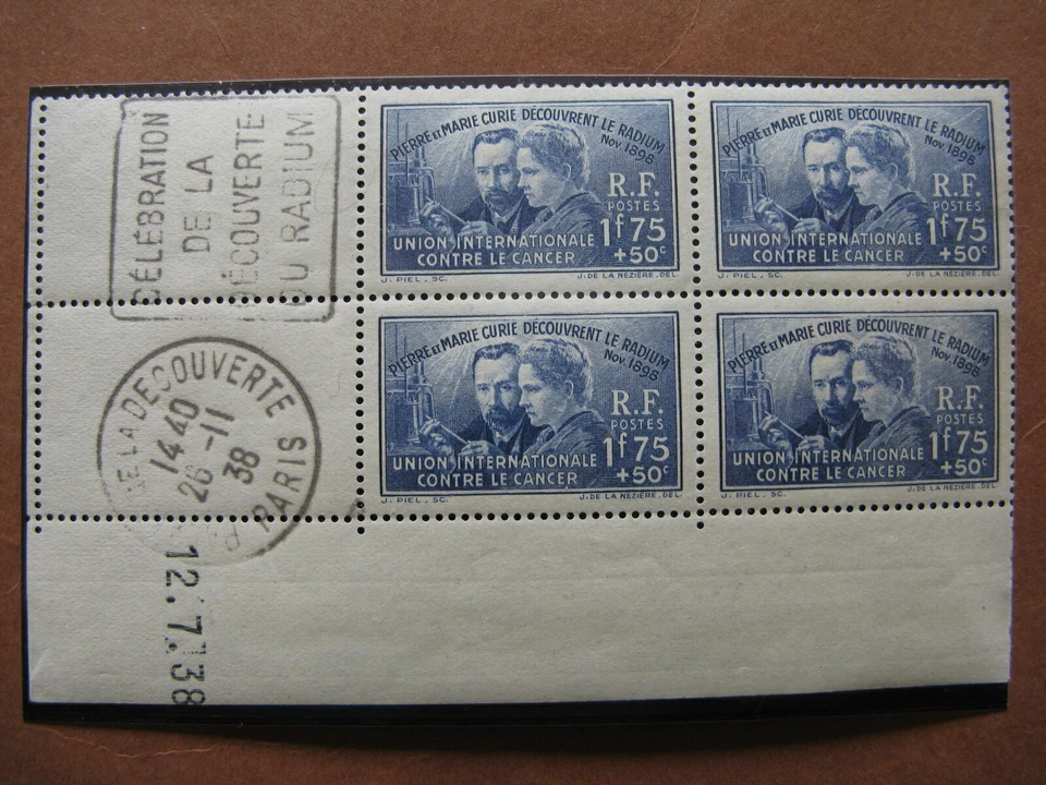 FRANCE neufs n° 402 bloc de 4 avec coin daté - Photo 1/1