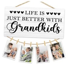 Grandkids Grandparents Picture Frame Photo Hanging Display, Color01