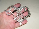 Vintage "WEISS" CLEAR RHINESTONE FESTOON CHOKER NECKLACE Statement Marked EX! — photo 7