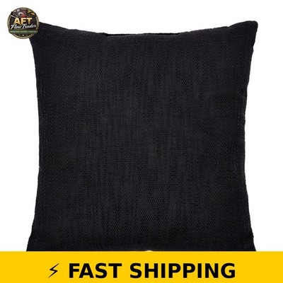 Mainstays 18'' x 18'' Decorative Throw Pillow - Solid Black