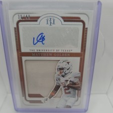 2025 Panini National Treasures Matthew Golden Rookie Patch Auto /49