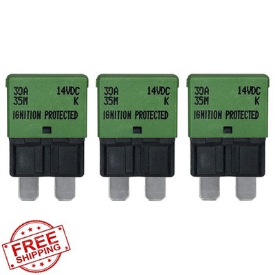 F.S.P ATC/ATO 30A Circuit Breaker 3 Pack Auto Reset