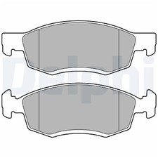 Satz Bremsbeläge Bremsklötze vorne für Dacia Logan LS FS MCV KS US | 24580282