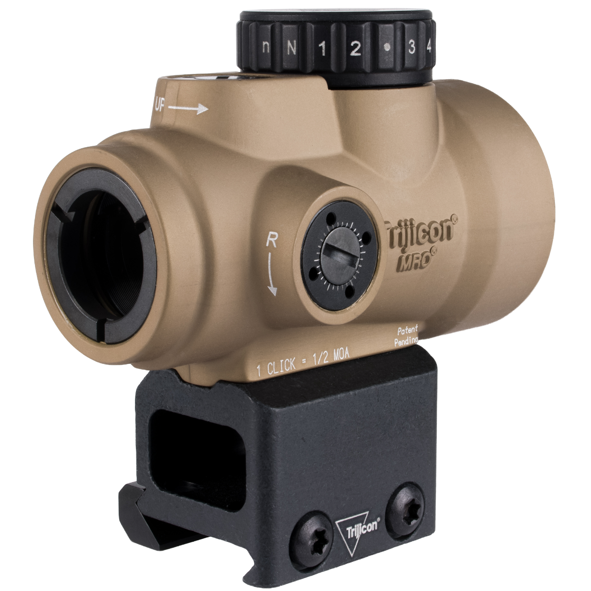 Trijicon MRO SD 2 MOA Green Dot Sight - CB - Lower 1/3 Co-witness
