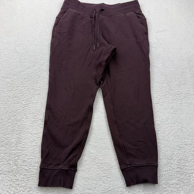 Lululemon Align Jogger Pant Cropped Burgundy Athletic Casual Women Size 12