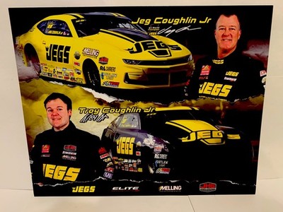 2026 JEG & TROY COUGHLIN JR NHRA PRO STOCK CHEVY MISSION DRAG RACING POSTCARD