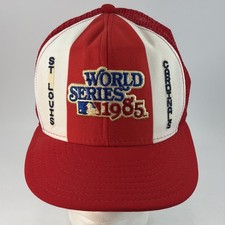 Vintage St. Louis Cardinals Hat Cap Snap Back World Series 1985 AJD Lucky Stripe