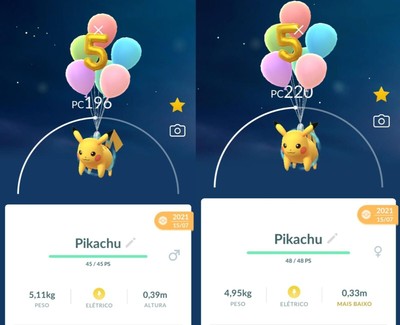 Pikachu Flying Ball 5Th Anniversary Non-Shiny Pokemon Trade Go