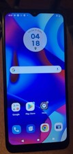 Motorola MOTO G Pure XT2163DL 32 GB  Tracfone Blue Smart Phone Cracked Glass