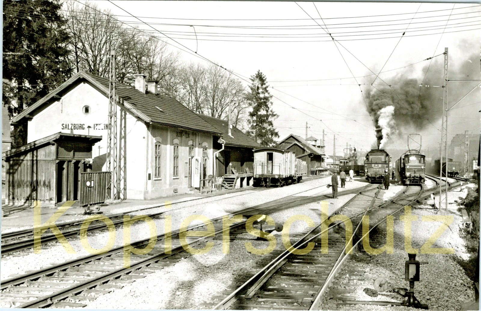 Foto - BBÖ 57 2649 in Salzburg-Itzling um 1952 - Bild 1 von 1