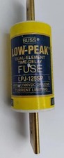 Lot of 3 Bussmann LPJ-125SP Fuse 125A 600V Class J Dual-Element Time-Delay