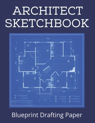 Sketchbook for Architects & Students | Blueprint Paper for Drafting | Grid Gr...