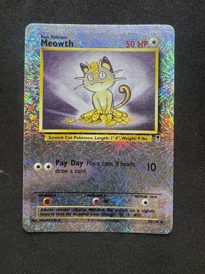 Pokemon Meowth 53/110 Reverse Holo Legendary Collection