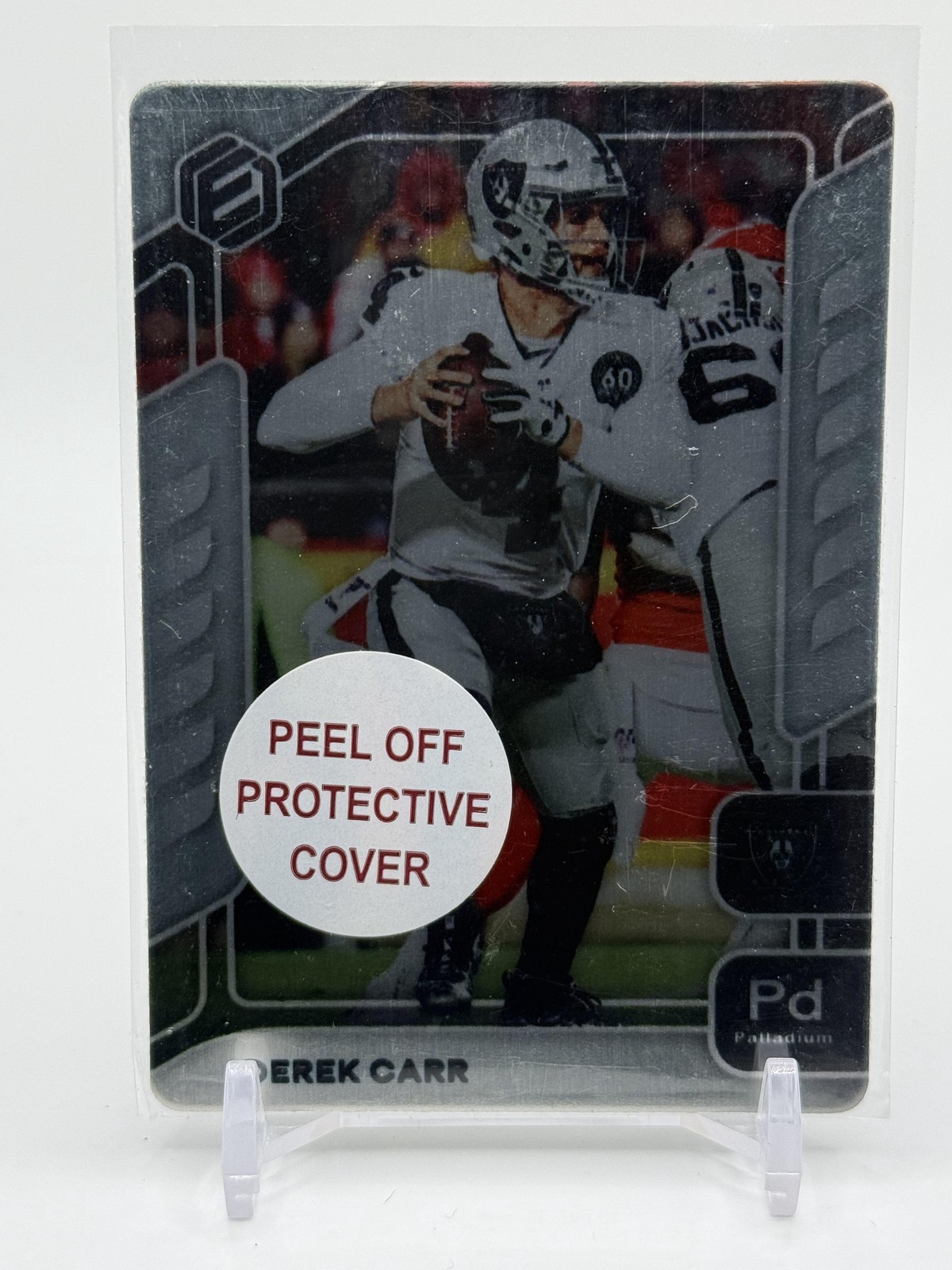 Derek Carr 2020 Panini Elements #41 Palladium #/46 SN Las Vegas Raiders