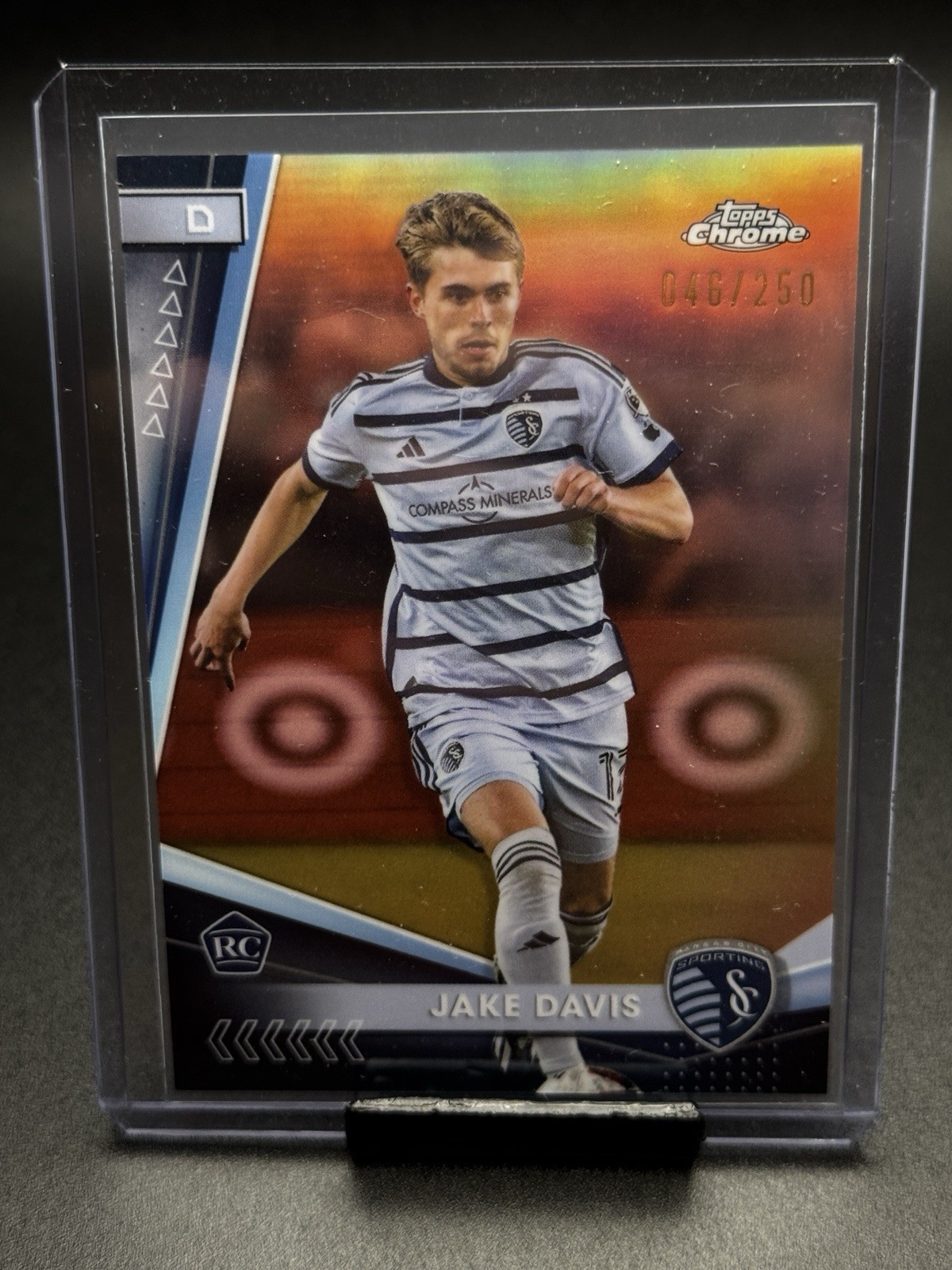 2024 Topps Chrome MLS Rose Gold Refractor /250 Jake Davis #40 Rookie RC