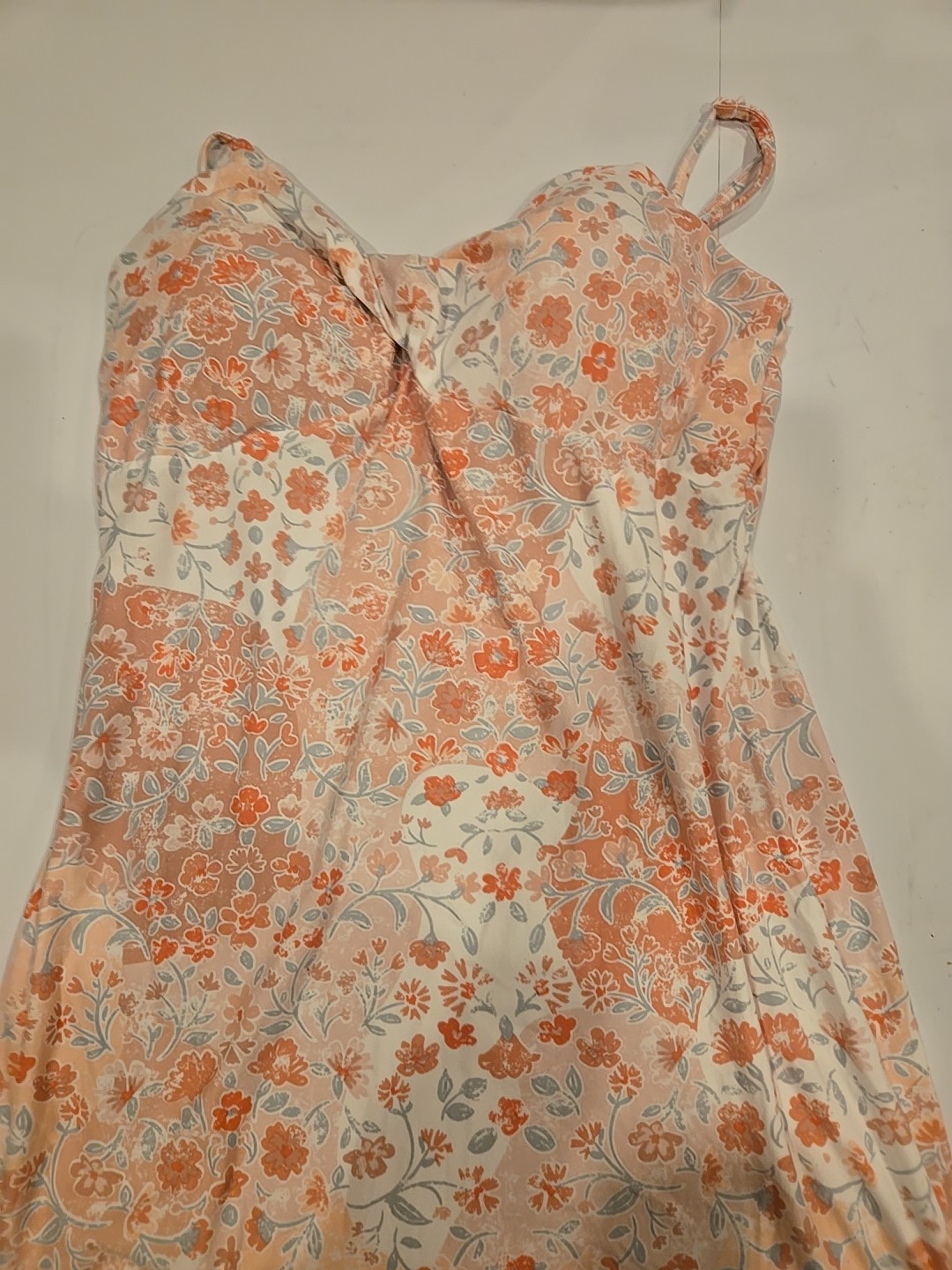 No Boundaries Spaghetti Strap Floral Dress Pink Size Large