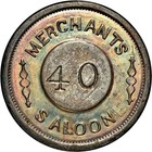 1860 Providence Rhode Island Merchant Token S Smith Merchants SALOON NGC — photo 2