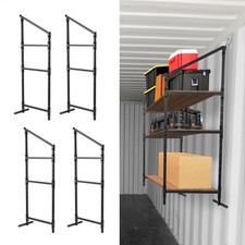 4Pcs Steel Cargo Shipping Container Shelving Shelf Bracket Powder Coated 21"x47"