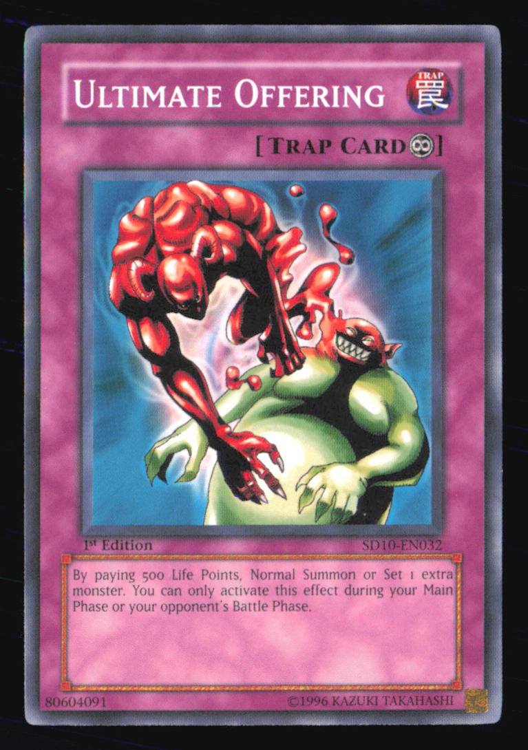 Ultimate Offering SD10-EN032 1st Edition Common Yu-Gi-Oh Near Mint
