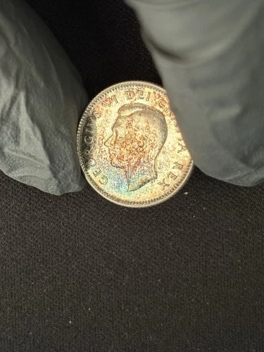 1952 Canada Silver Dime George VI Mirror Finish Beautifully Toned