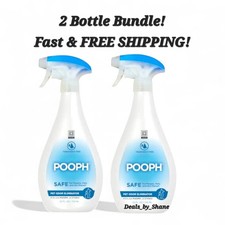 Pooph Pet Odor Eliminator 24oz Spray, 2-Pack 24 Fl Oz Clear Bundle Of 2 Bottles 