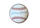 Mickey Mantle Autographed Baseball Ball with Display Case (Bobby Brown Ball)