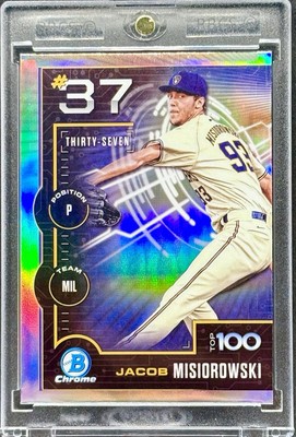 Jacob Misiorowski RARE ROOKIE REFRACTOR INVESTMENT CARD SSP BREWERS MINT
