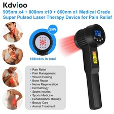 25W Super Pulsed Laser Therapy Device 808nm 905nm for Sports Injury and Recovery