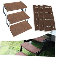 BLACKHORSE-RACING RV Steps Covers Rugs 3 Pack Wide RV Camper Step Stair 23 Inch