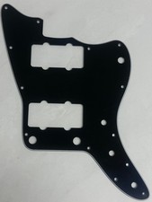Custom For Fender US Jazzmaster Style Guitar Pickguard 3-Ply Black