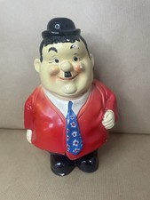 Vintage Oliver Hardy Laurel and Hardy Money Box Piggy Bank Collectable Ceramic