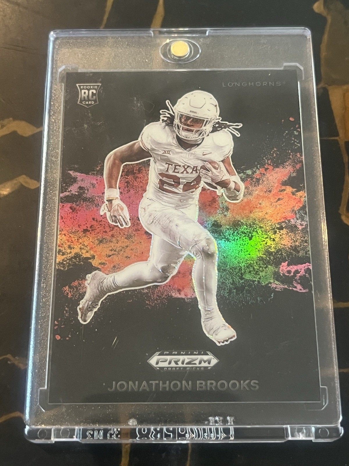 2024 Panini Prizm Draft Picks - Black Color Blast Jonathon Brooks #CB-19 (RC)