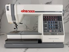 Elna 5000 Computer Sewing Machine Vintage Swiss Made With Foot Pedal&Accessories