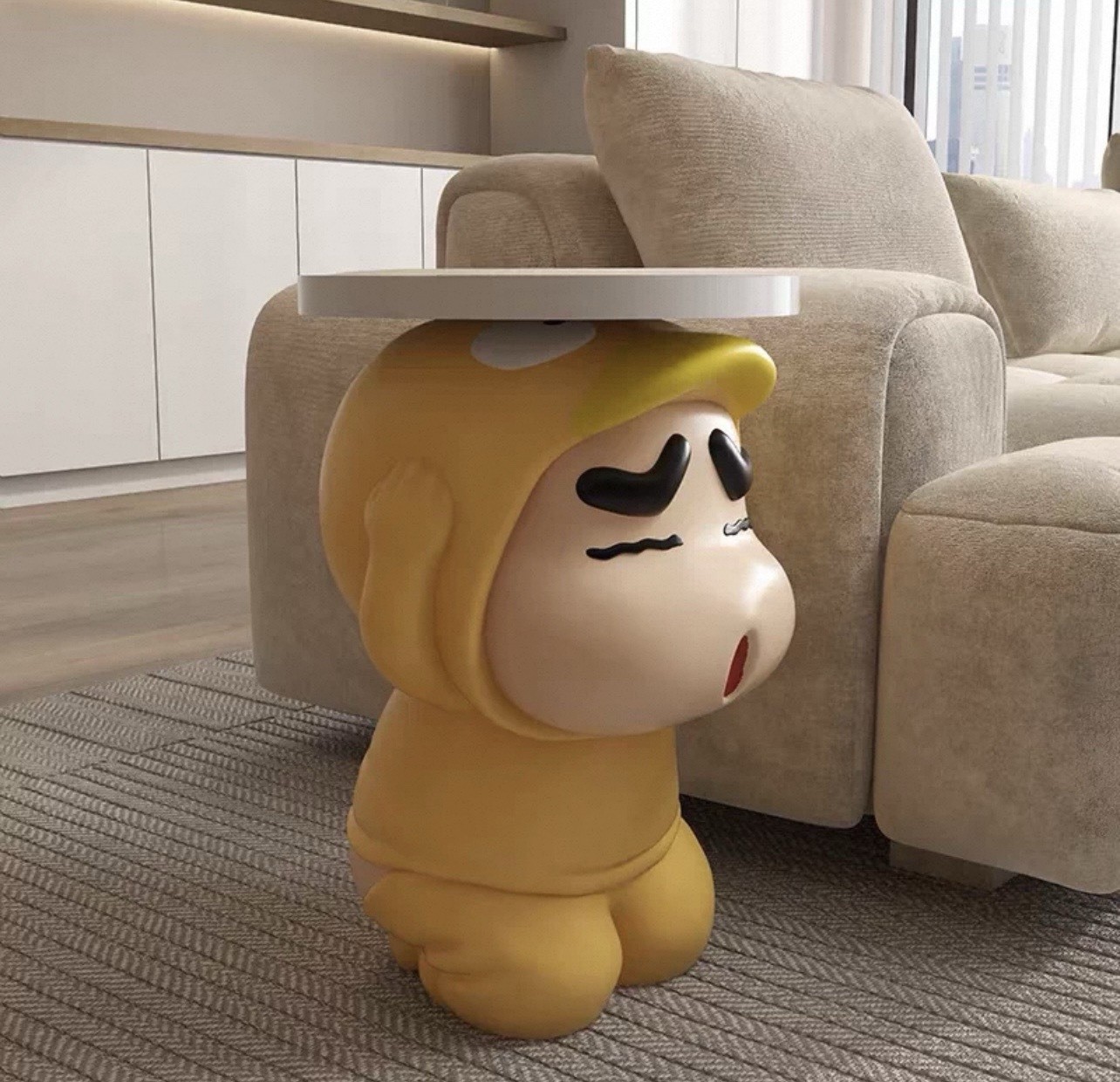 Table basse décorative Shin-Chan idéale pour animer vos soirées manga en famille