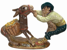 Beswick Spaniard Pulling Donkey with Panniers of Apples Figurine #1223 Excellent