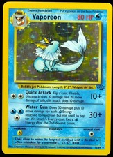 Vaporeon Holo #12/64 NM/M Jungle Pokemon Card