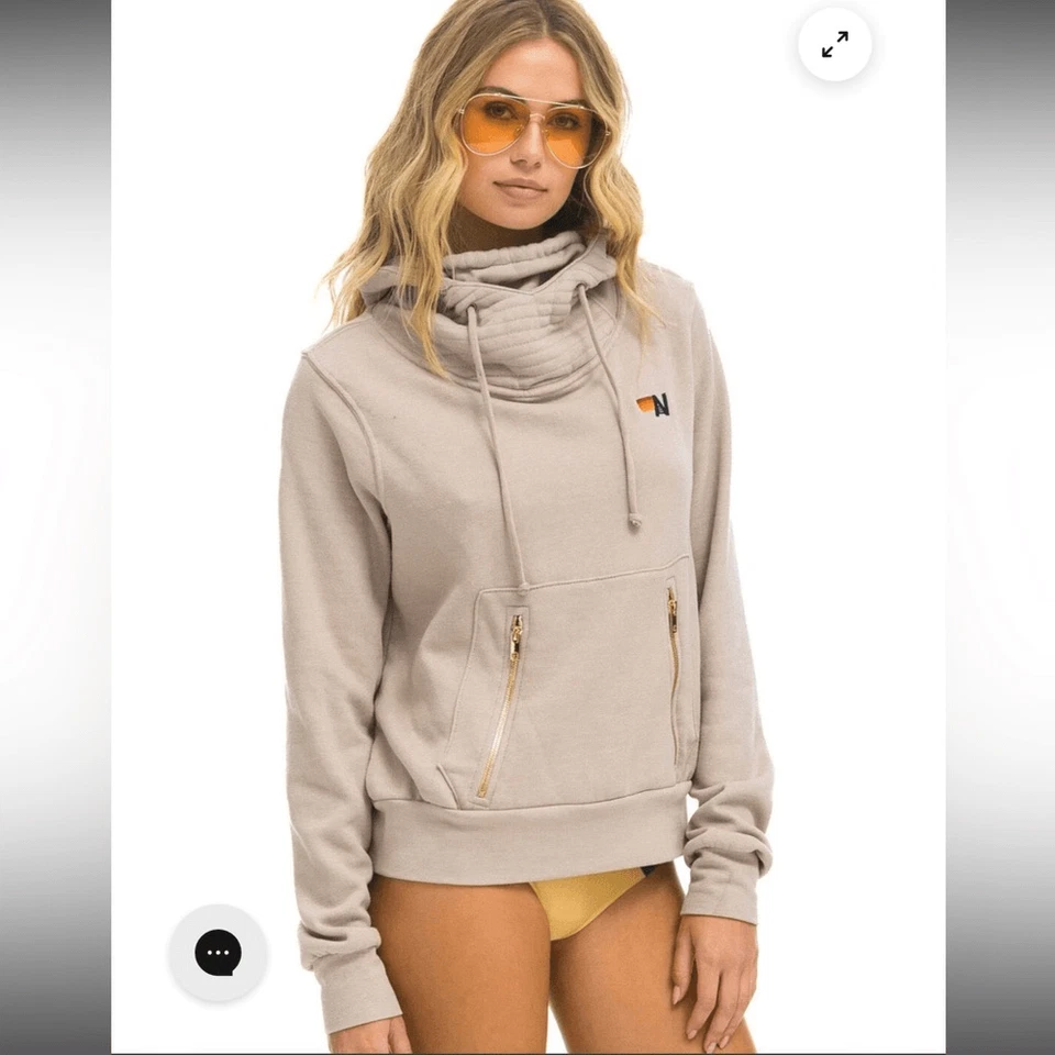 Nueva sudadera con capucha Aviator Nation Ninja - Claret Mediana Foto 3 de 4