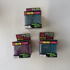 NeeDoh Nice Cube Super / Set of 3 / Purple Blue  Blue / NEW / AUTHENTIC