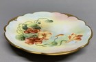 W A Pickard 6” Floral Plate Gold Fluted Edge Mark 4 1903-1905 Signed Tolix — photo 3