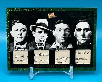 2025 Pieces of the Past-Mobsters-Drucci/Schultz/Coolidge/Diamond QuadRelic R-184
